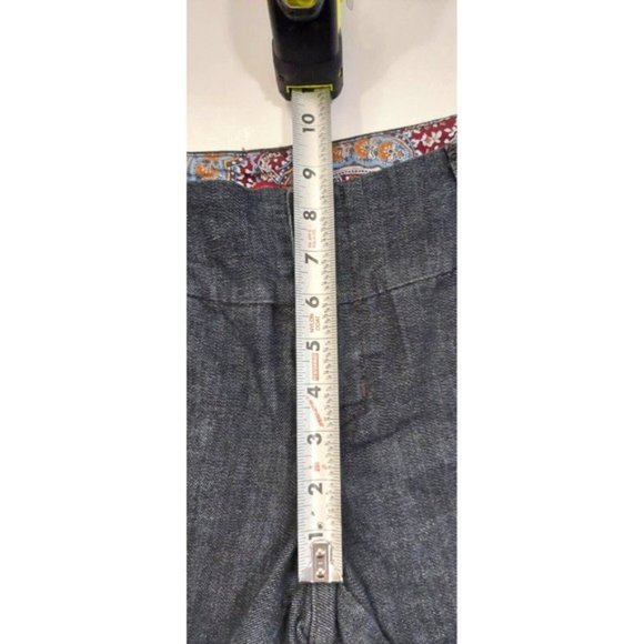 One 5 One Chino Shorts with Clasp Closure & Slit Back Pockets Blue Size 4 Women - Picture 5 of 5